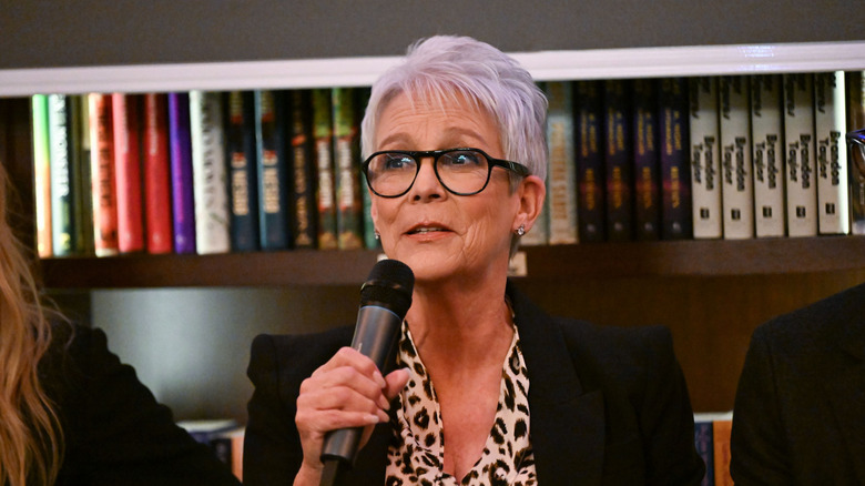 Jamie Lee Curtis smiles