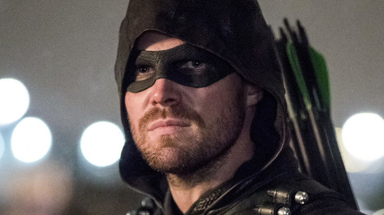 Arrow looks on