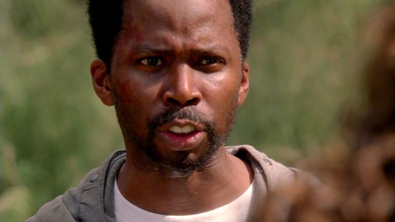 Michael is angry talking to someone off-screen.