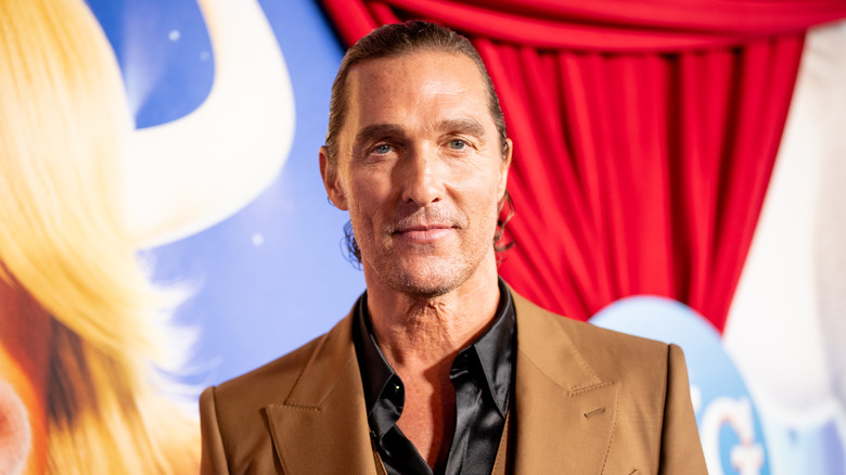 Matthew McConaughey gazes at the camera