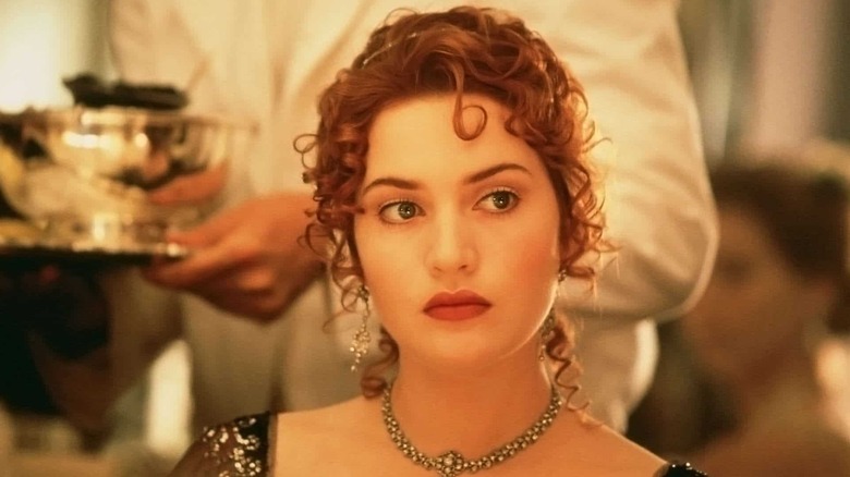 Rose DeWitt Bukater at dinner in "Titanic" (1997)