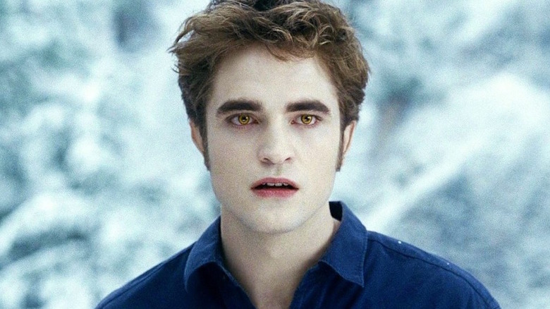 Edward Cullen flashes his vampire eyes in "Twilight" (2008)