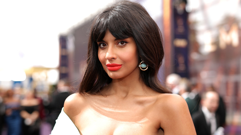 Jameela Jamil posing on the red carpet at 71st Annual Primetime Emmy Awards