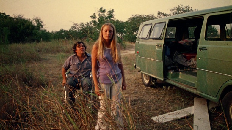 Sally with eyes closed