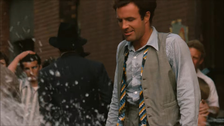 Sonny Corleone walking looking down