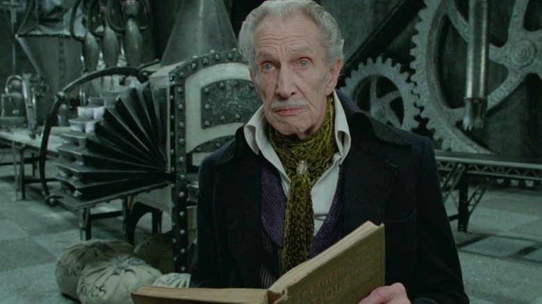 The Inventor reading in his workshop in "Edward Scissorhands" (1990)