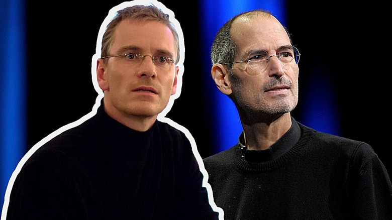 Michael Fassbender and Steve Jobs
