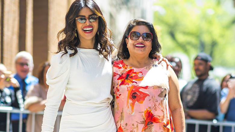 Priyanka Chopra with her mother