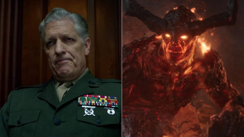 The Blacksmith sitting beside Surtur