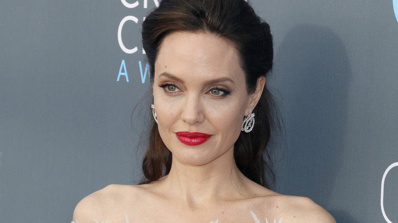 Angelina Jolie arriving at an awards show