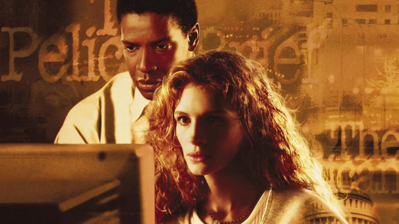 Denzel Washington and Julia Roberts in The Pelican Brief