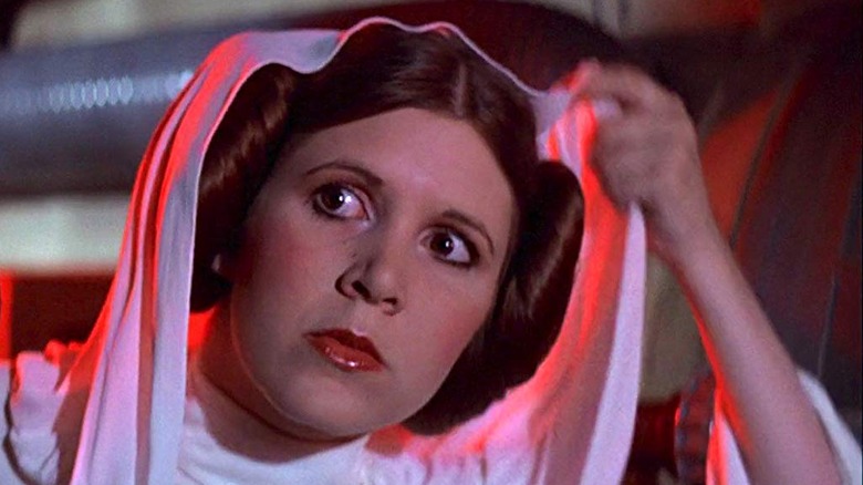 Princess Leia hides in Star Wars (1978)