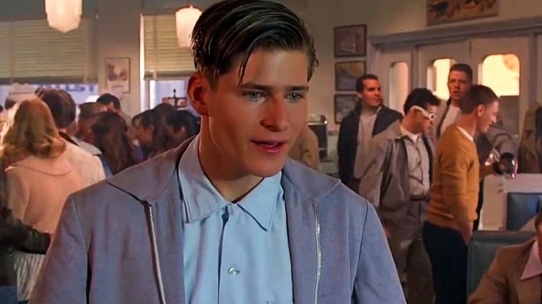 Young George McFly in a diner in Back to the Future (1985)