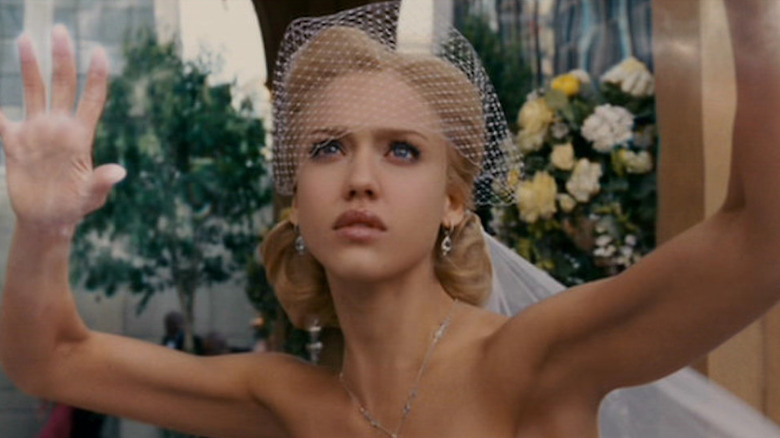 Invisible Woman holds up a force field