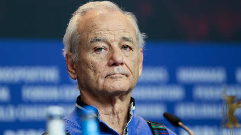 Bill Murray with microphone
