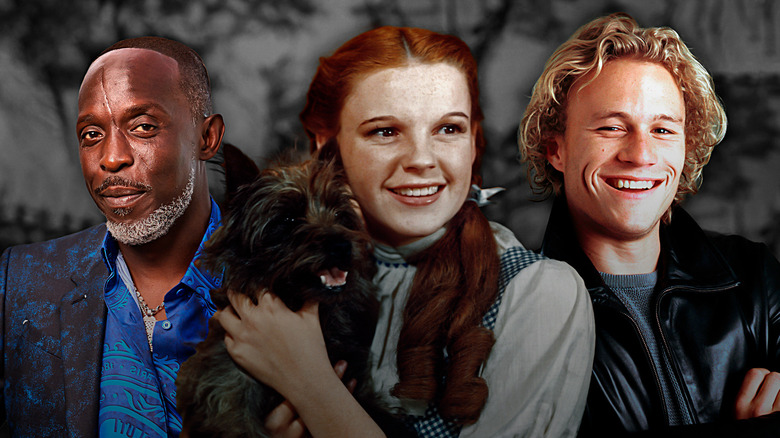 Michael K. Williams, Judy Garland, and Heath Ledger smiling