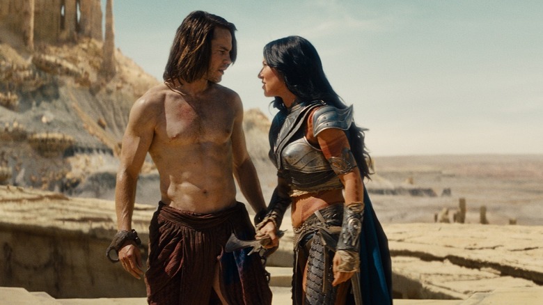 Taylor Kitsch and Lynn Collins getting some space