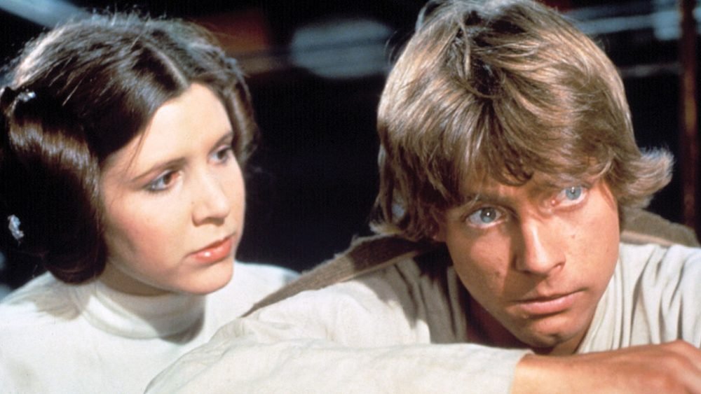 Mark Hamill and Carrie Fisher in Star Wars