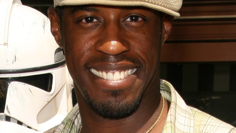 Ahmed Best smiles at premiere