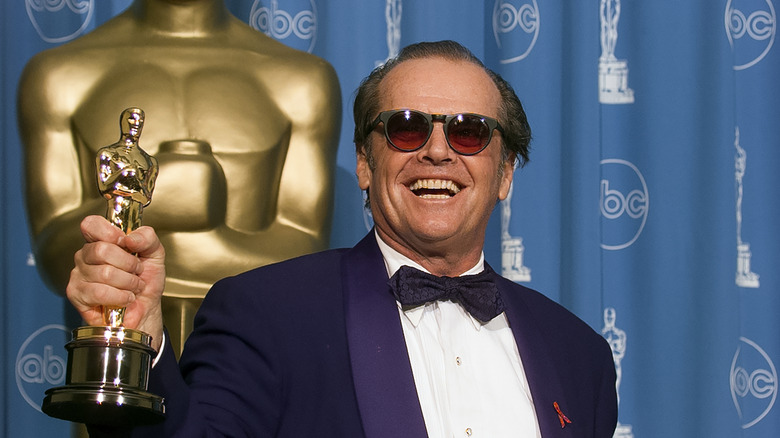 Jack Nicholson winning Oscar