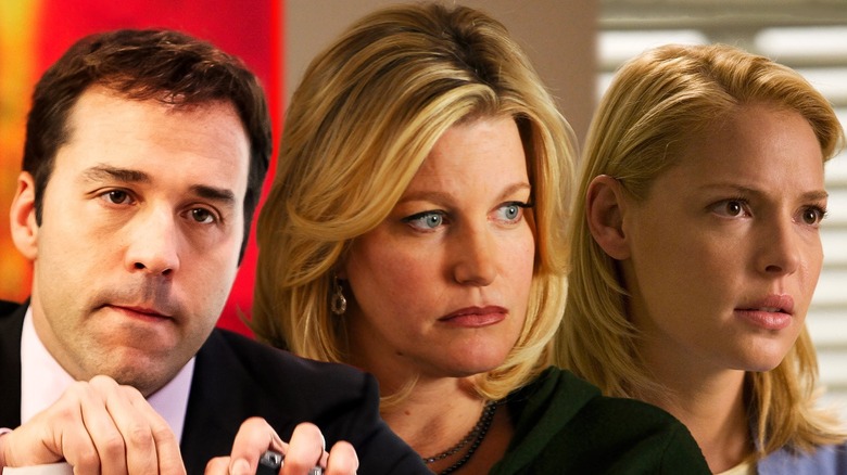 Close-ups of Jeremy Piven, Anna Gunn, Katherine Heigl