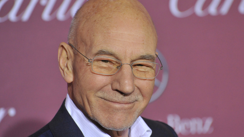 Patrick Stewart smiles