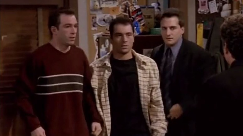 Bryan Callen, Joe Rogan, and Nick Di Paolo in NewsRadio