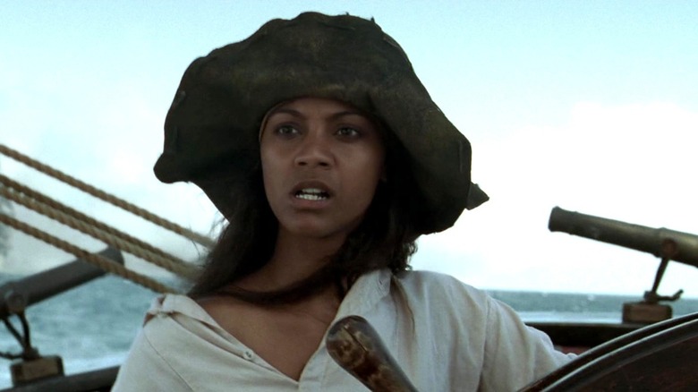 Anamaria steering ship