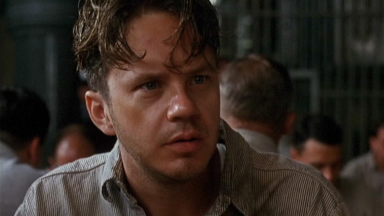 Tim Robbins as Andy Dufresne looking right