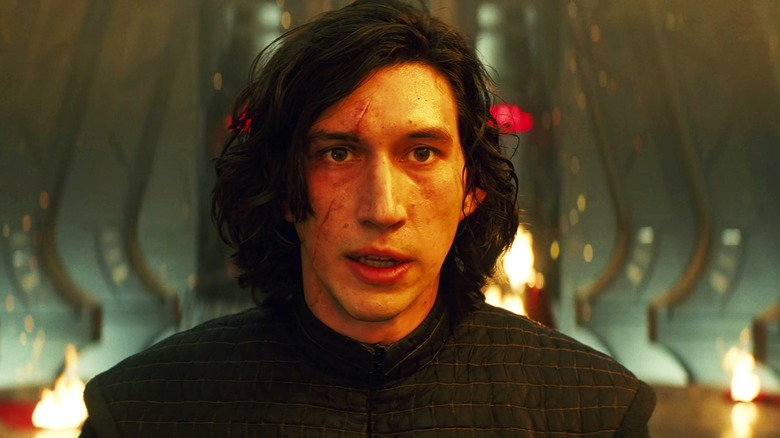 Kylo Ren looking exhausted