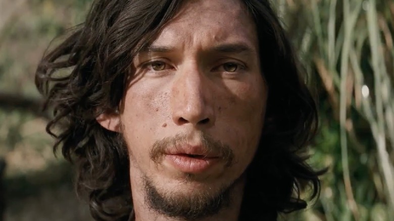 Adam Driver in Silence looking solemn