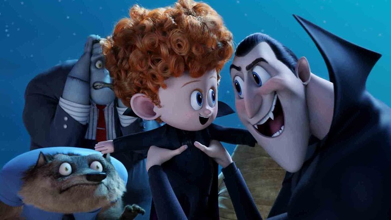 Dracula encouraging his grandson