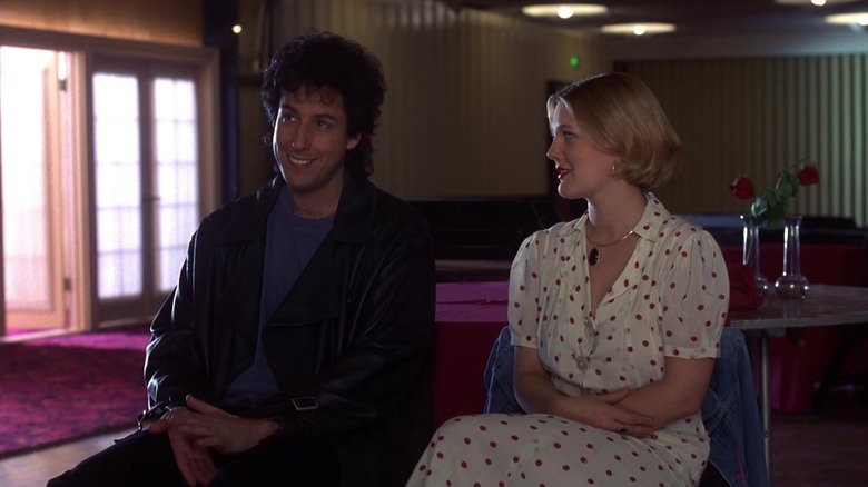 Drew Barrymore and Adam Sandler in The Wedding Singer