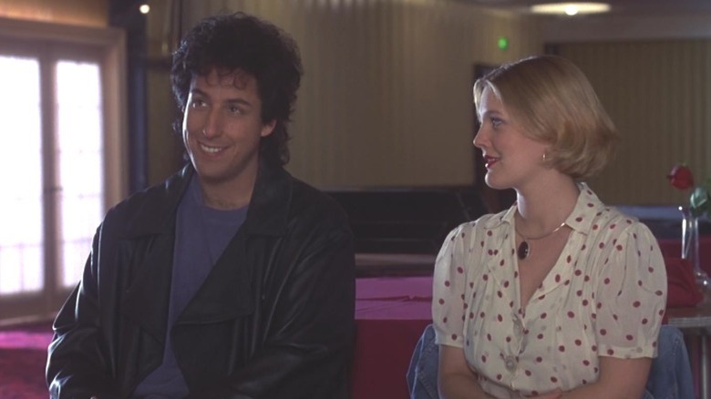 Drew Barrymore and Adam Sandler in The Wedding Singer