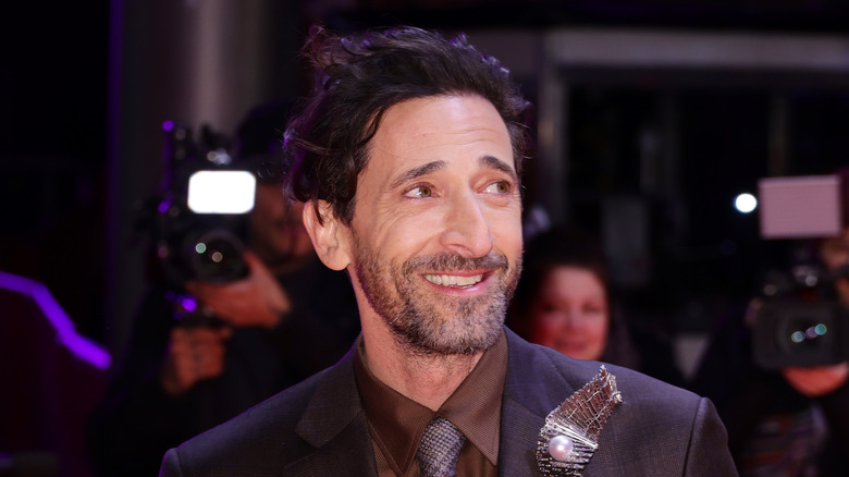 Adrien Brody smiling at premiere