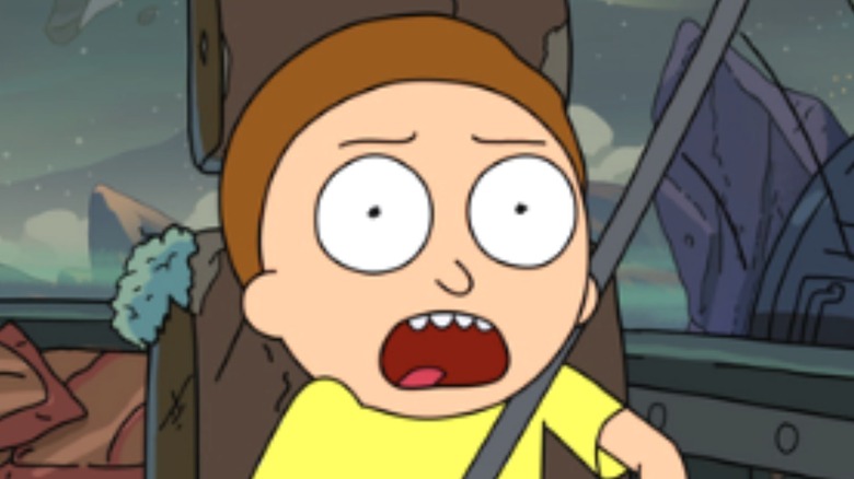 Morty screaming headshot