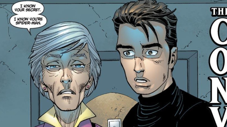 Aunt May reveals Peter Parker's secret