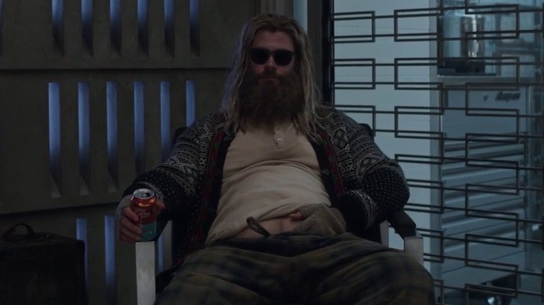 Fat Thor drinking