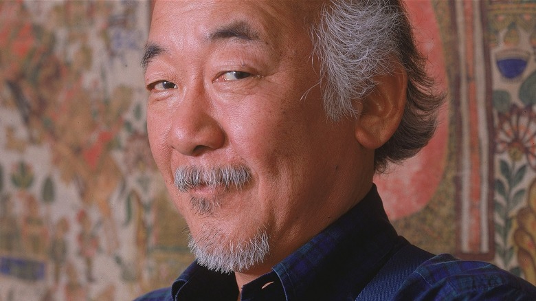 Pat Morita sly look