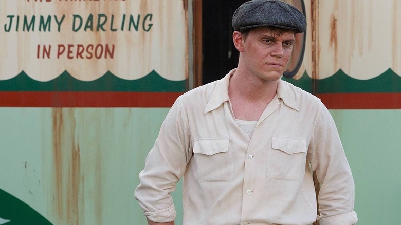 Jimmy Darling standing in front of his trailer