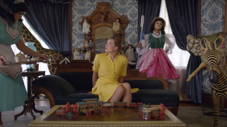 Coby scared in the dollhouse