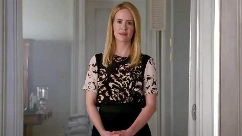 Sarah Paulson wearing black