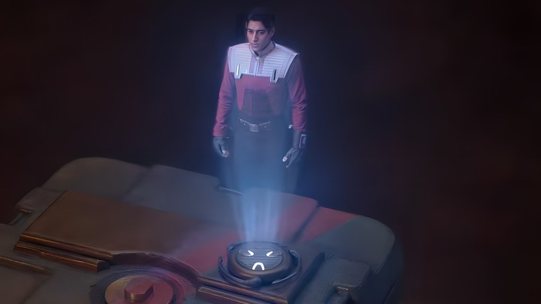 Ezra Bridger as a hologram