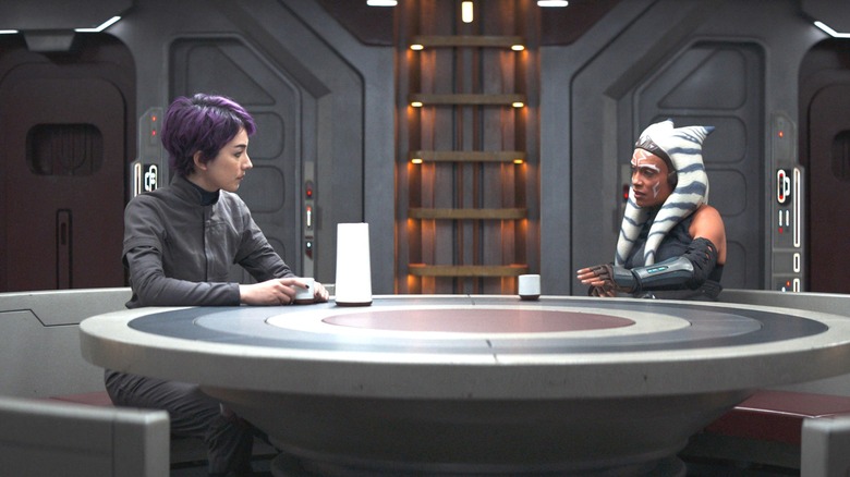 Sabine and Ahsoka at the table