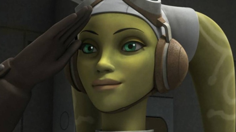 Hera saluting