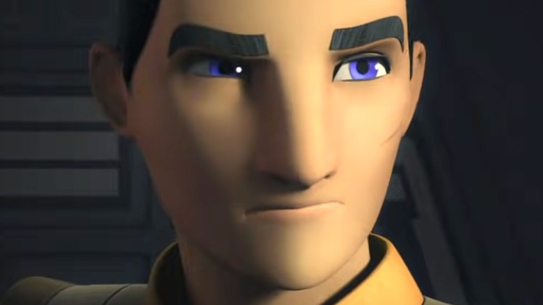 Ezra Bridger looks focused 