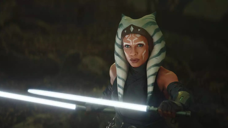 Ahsoka Tano with two lightsabers
