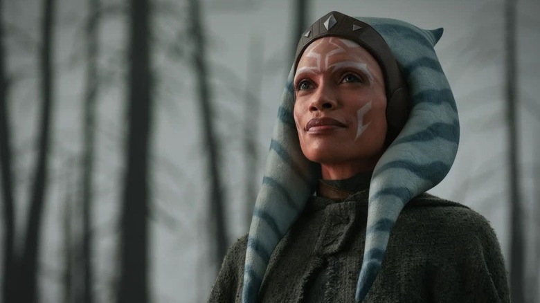 Ahsoka smiling outside