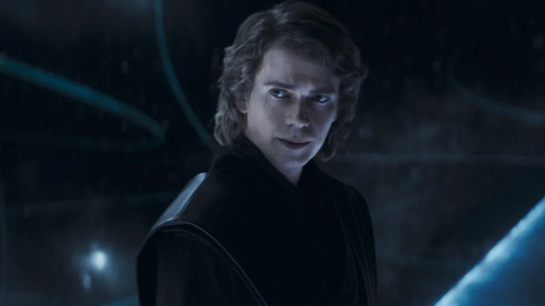 Anakin Skywalker looking back