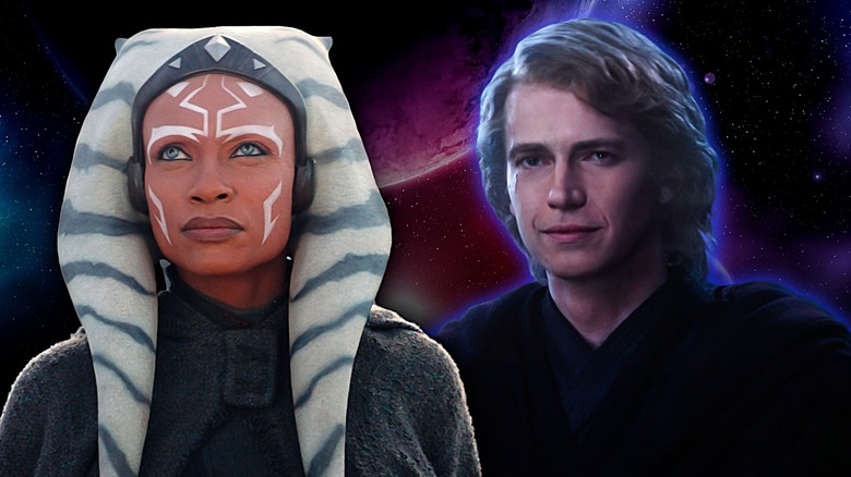 Ahsoka with Anakin Skywalker